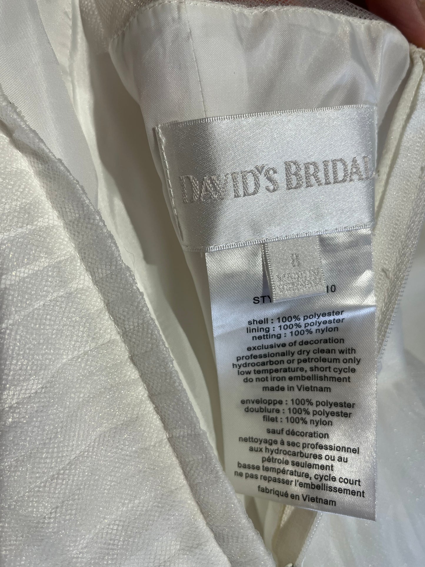 David's Bridal Dress