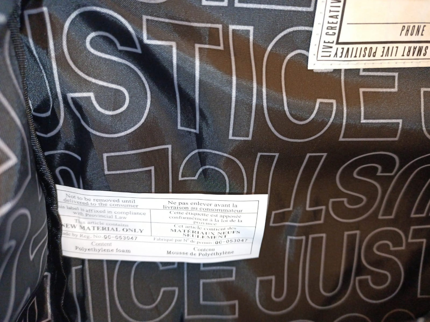 Justice Backpack
