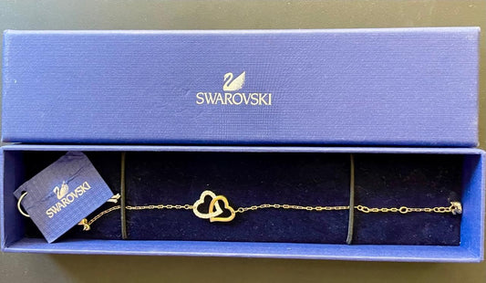 Swarovski Two Hearts Bracelet