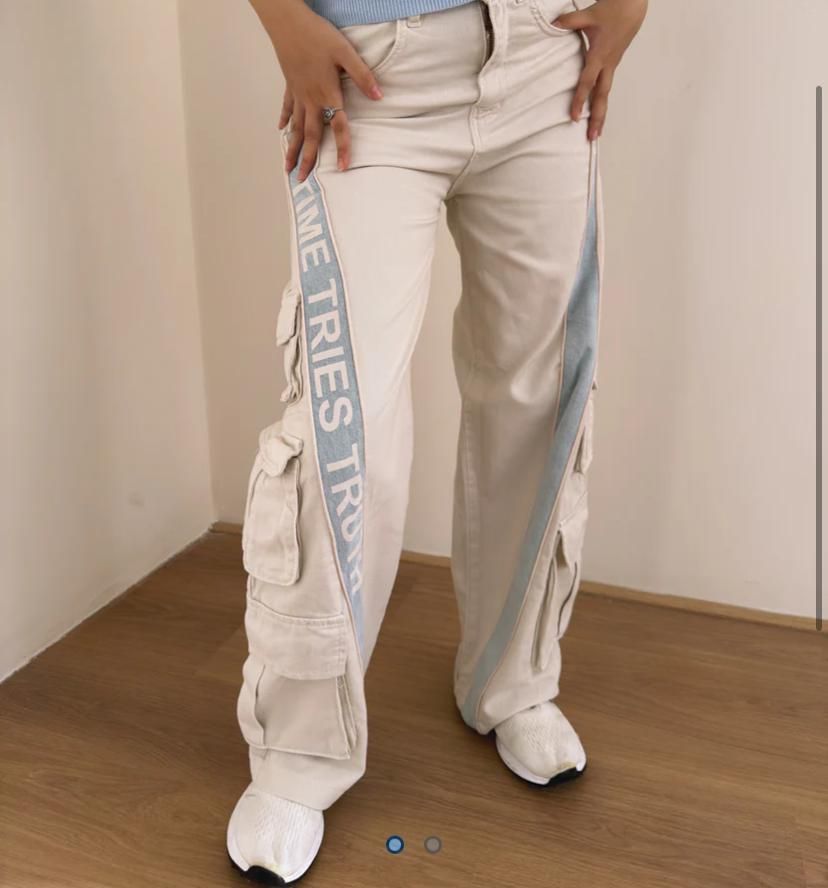 Masotti Wide-Leg Cargo Jeans