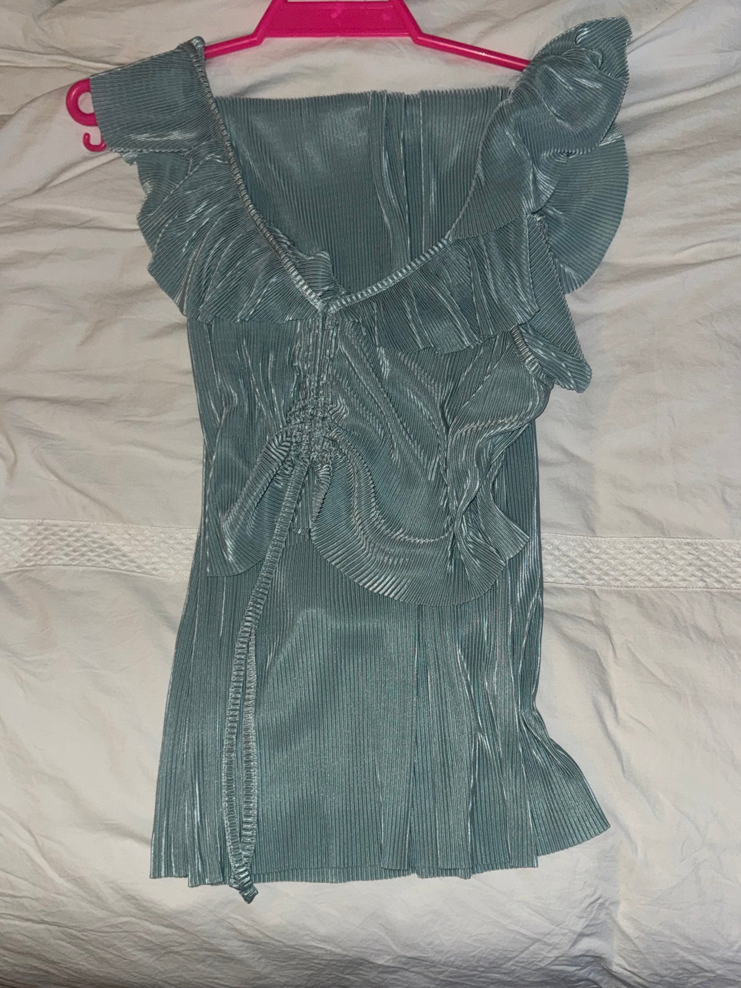 ZARA Crop Top + Wide Leg Pants Set