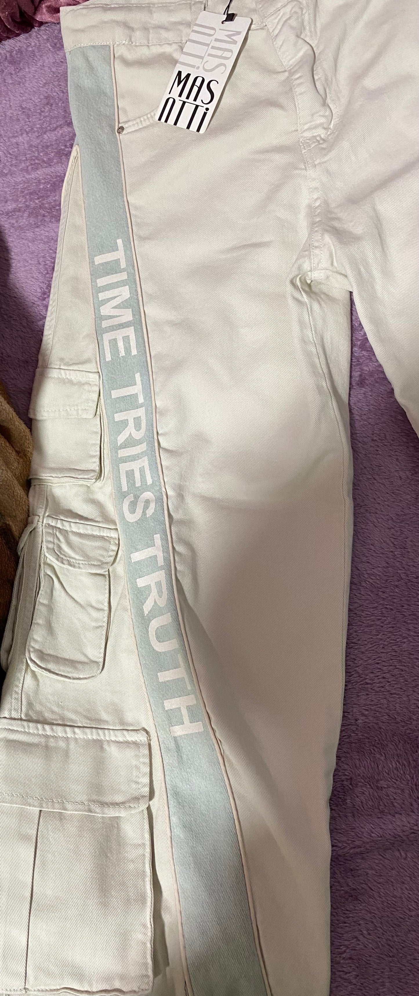 Masotti Wide-Leg Cargo Jeans