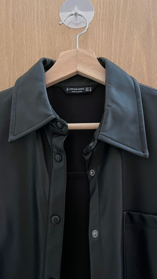 Stradivarius Leather Shirt