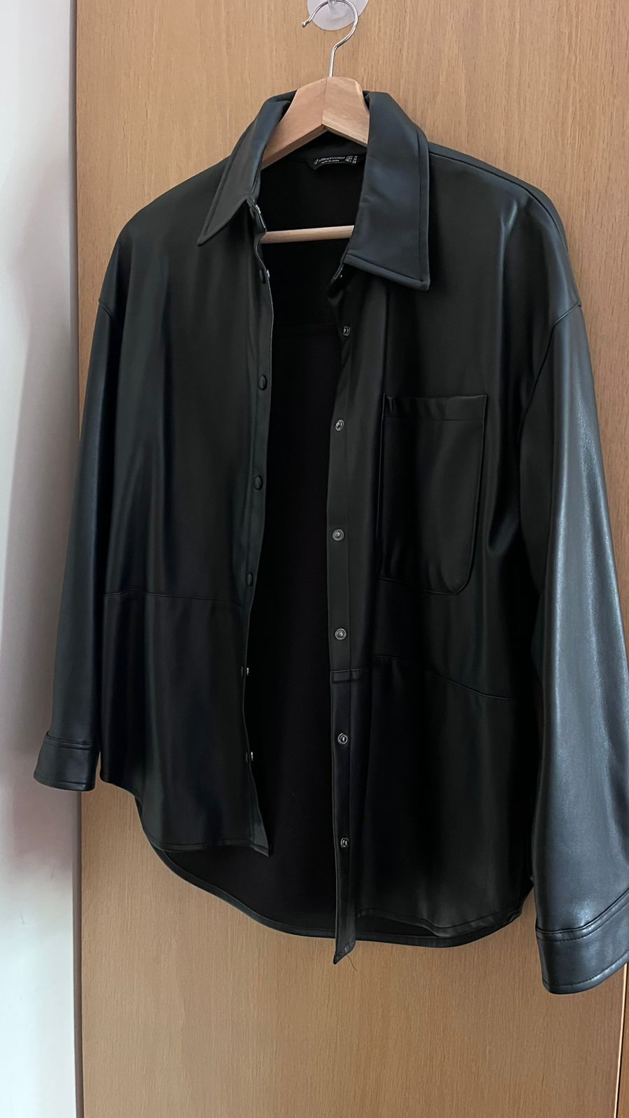 Stradivarius Leather Shirt