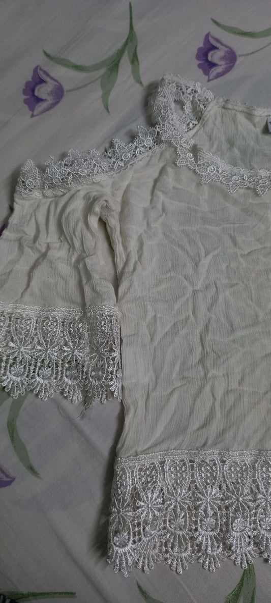 Pinky Lollypop off-shoulder Top